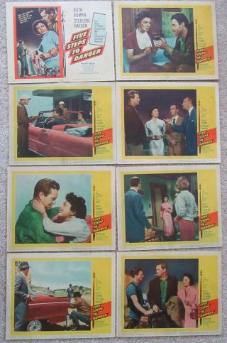 Five Steps To Danger 1957 Set Of 8lc 