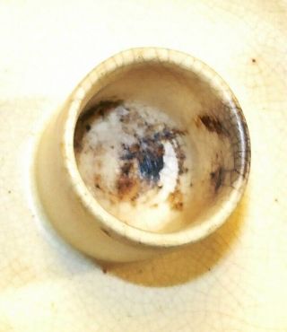 Rare Antique Early Weller Roma Creamware Art Pottery Candlestick Holder 5