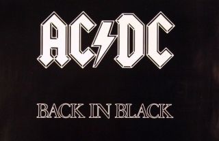 AC/DC 1980 Back In Black Vintage Promo Poster 2