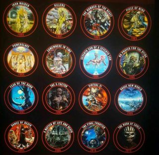 Iron Maiden Trooper Beer Day Of The Dead Bottle Cap Collector Frame Robinson’s 4