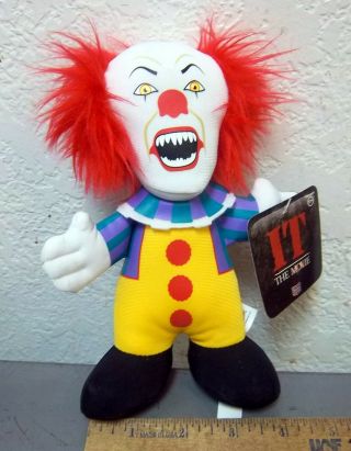 Pennywise The Clown,  From It,  Horror Block Plush Doll,  7 " Tall,  W Tags