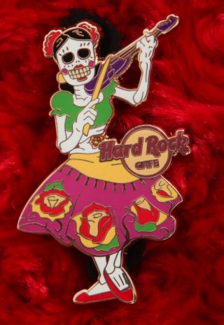 Hard Rock Cafe Pin Online Sugar Skull Violin Girl Day Of Dead Dia De Los Muertos