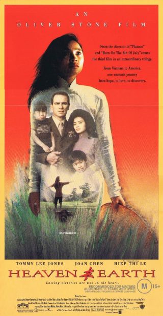 Heaven & Earth Daybill Movie Poster Tommy Lee Jones Oliver Stone 1983