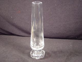 Large Heavy 11 1/2 " Baccarat France Crystal Vase Gently