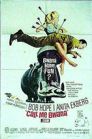 1963 Poster 27x41 Bob Hope,  Edie Adams,  Arnold Palmer - " Call Me Bwana "