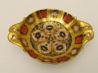 Lovely Vintage Royal Crown Derby England Imari Decoration Pin Tray Early 1900s