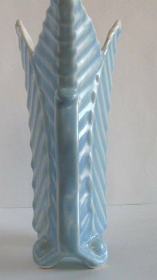 Vintage RED WING Pottery Vase - Footed Handles stands 8 inches tall - cira 1930s 5