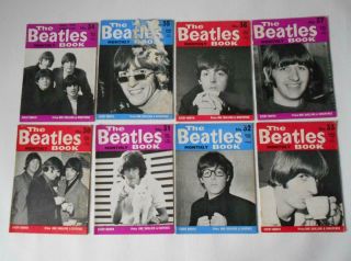 The Beatles Monthly Books X8 1966 30 To 37 Vintage Magazines