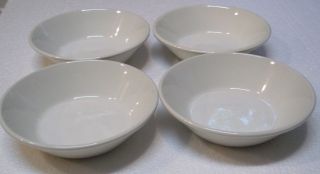 Set Of 4 Midwinter Stonehenge White 6 1/2 " Soup / Cereal Bowls Pristine