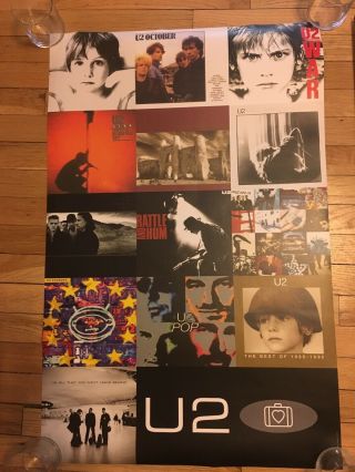 U2 Album Covers Poster Elevation Tour 2001 34x22 Near