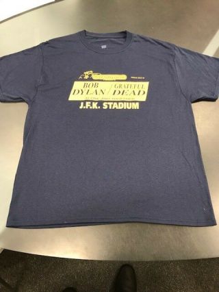 Grateful Dead/bob Dylan - T Shirt - Jfk Stadium Philly - 7/10/87 - Size Large - Rare