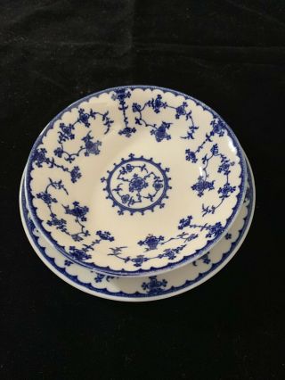 8 VINTAGE BLUE DELFT BY MARUTA BLUE /IVORY 6 1/4” Small Plate Made In Japan 3