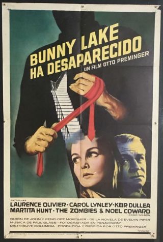 Laurence Olivier Carol Lynley Bunny Lake Is Missing Th Zombies Movie Poster 2077