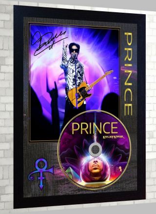 Lotusflow3r Prince Signed Framed Photo Cd Disc Perfect Gift 2