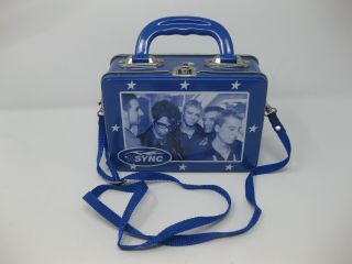 1999 Tin N Sync Lunchbox Pencil Holder Box Case W/ Handle & Strap Winterland