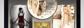 Britney Spears Femme Fatale SIGNED FRAMED PHOTO AND CD Disc Presentation Display 2