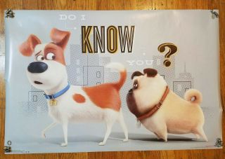 The Secret Life Of Pets Sniff Poster 22x34 14452 Do I Know You? Dogs Max Mel