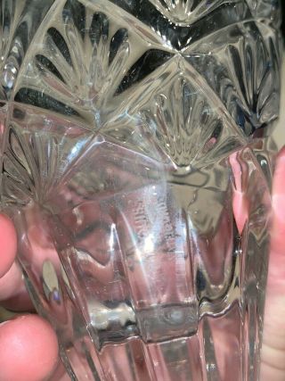 10” Marquis by Waterford Crystal Horn of Plenty Cornucopia Centerpiece Signed 7