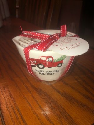 Rae Dunn Magenta Home For The Holidays Measuring Cups Red Truck Christmas