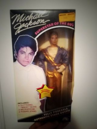 Vintage Michael Jackson Doll 1984 Grammy Outfit Still In The Box