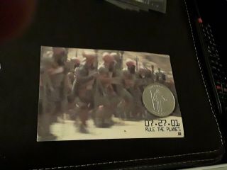 Limited Promo Card & Semos Coin 20th Century Fox Planet Of The Apes Movie 2001