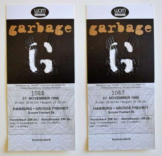 Garbage Ticket Set Of Two Full 1995