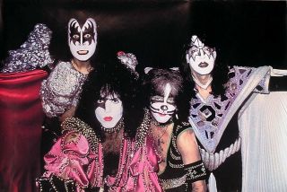 Kiss 1979 Dynasty Outtake Photo Poster Gene Simmons
