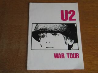 U2 - War - 1983 Official Tour Programme (promo)