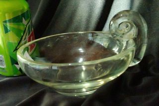Steuben Crystal Mid Century Modern Hand Blown Art Glass Olive Dish Bowl