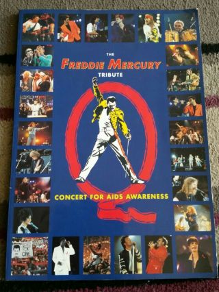 Queen Freddie Mercury Official Tribute Book Rare 1992