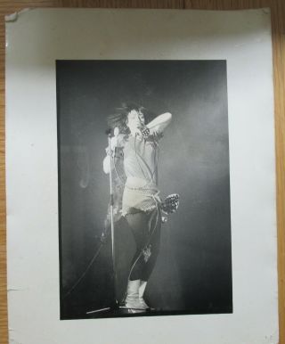 Penny Smith Unpublished Siouxsie Banshees Photo Signed By Smith Reverse 12 X 9.  5