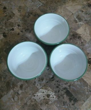 3 STONEWARE SPECIALTIES Soup Bowls MOOSE Hand Crafted Painted Cabin Lodge Pine 6