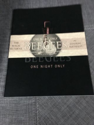 Bee Gees Rare Australian One Night Only Tour 1999 Sydney Souvenir Program Book