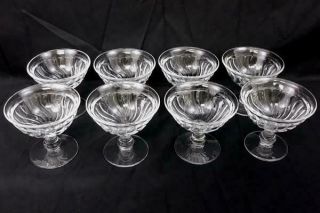 Set Of 8 Fostoria Colony Swirled Footed Stem Sherbet Dishes