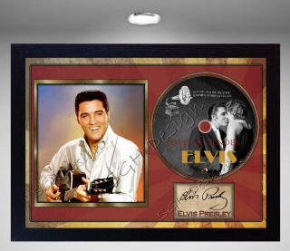 Love Me Tender Elvis Presley Signed Framed Photo Cd Disc Perfect Gift