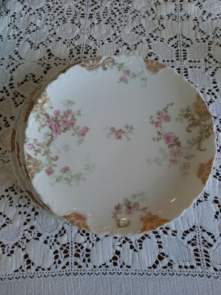Theodore Haviland Limoges France Set Of 4 Luncheon Plates