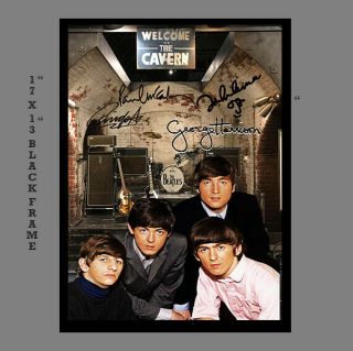 The Beatles Cavern Club Signed Memorabilia Autograph A4 Framed