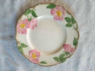 2 Vintage Franciscan Desert Rose Dessert/pie Plates Made In Ca/usa 8 "
