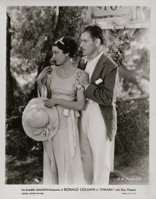 Ronald Colman,  Phyllis Barry 1932 Scene Still.  Cynara