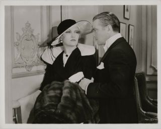 Veree Teasdale,  Richard Barthelmess 1934 Scene Still.  A Modern Hero
