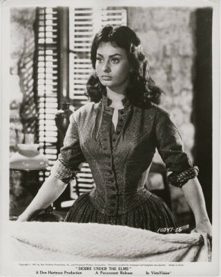 Sophia Loren 1957 Scene Portrait.  Desire Under The Elms