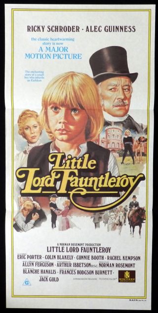 Little Lord Fauntleroy Daybill Movie Poster Tom Chantrell Art Ricky Schroder