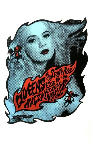 Queens Of The Stone Age Barcelona 2008 Silkscreened Poster By Billy Perkins