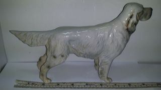BESWICK ENGLISH SETTER BAYLDONE BARONET Porcelain Figurine Approx.  9 Inches Long 7