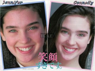 Jennifer Connelly Close Up 1986 Japan Picture Clippings 2 - Sheets Ug/u