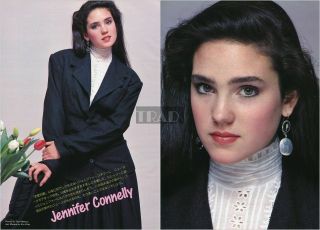Jennifer Connelly 1987 Japan Picture Clippings 2 - Sheets (3pgs) Ph/w