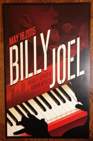 Billy Joel - Target Center Minneapolis Concert Poster (14”x22”)