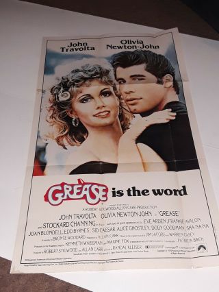 Grease 1981 Topps Pinup Movie Poster - Great For 80 