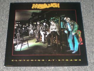 Marillion Clutching At Straws Rare 12 " X12 " 1987 2 - Sided Promotional Poster Fast