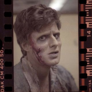 Ha23o Vintage Day Of The Dead Zombie Horror Movie Makeup Actor Negative Photo